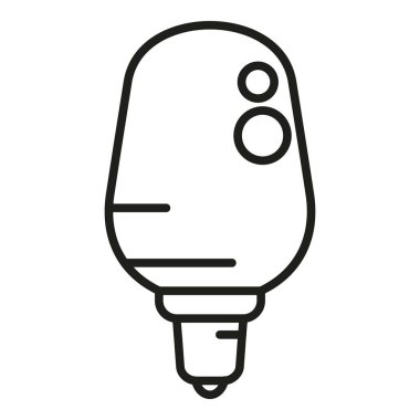 Buzdolabı tornavida ikonu ana hatları vektörü. Tamir servisi. Elektrik teknolojisi