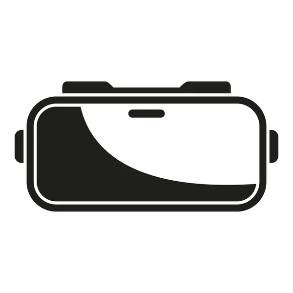 Icono Auriculares Tecnológicos Vector Simple Realidad Vídeo Digital — Vector de stock