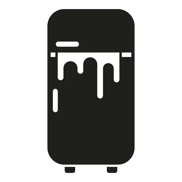 Kaputte Kühlschrank Tech Ikone Einfacher Vektor Reparaturservice Coole Arbeit — Stockvektor