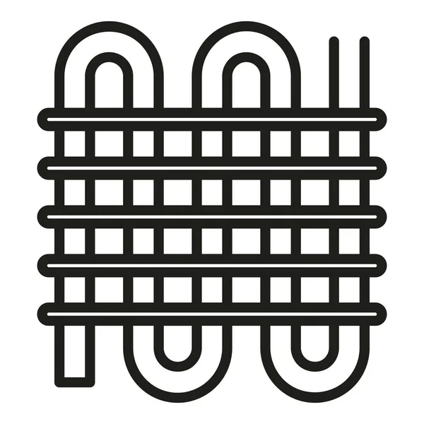 Spiral Pipe Fridge Icon Outline Vector Repair Service Cooler Work — Stock Vector