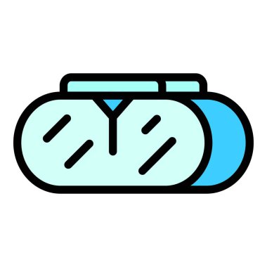 Google karton simgesi. Beyaz arkaplan rengi üzerinde izole edilmiş web tasarımı için Google karton vektör simgesi