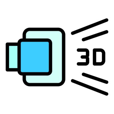 3D görsel ikon. Beyaz arkaplan rengi üzerinde izole edilmiş web tasarımı için 3d görsel vektör simgesi