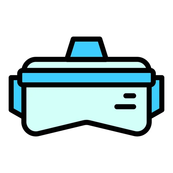 Icon Für Virtuelle Brillen Umriss Virtuelle Brille Gerät Vektor Symbol — Stockvektor
