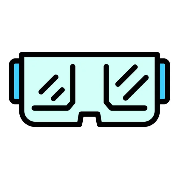 Eine Intelligente Brille Umriss Smart Brille Vektor Symbol Für Web — Stockvektor