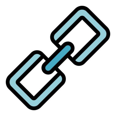 Zincir ilişki simgesi. Beyaz arkaplan rengi üzerinde izole edilmiş web tasarımı için özet zincir ilişki vektörü simgesi