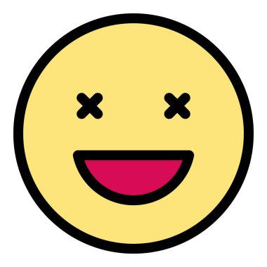 Kör emoji ikonu. Beyaz arkaplan rengi üzerinde izole edilmiş web tasarımı için Blind emoji vektör simgesi