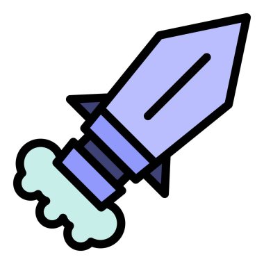 Hızlı uzay aracı ikonu. Beyaz arkaplan rengi üzerinde izole edilmiş web tasarımı için Hızlı Uzay Aracı vektör simgesi