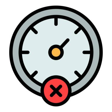 Hız limitli simge. Beyaz arkaplan rengi üzerinde izole edilmiş web tasarımı için hız sınırı vektör simgesi