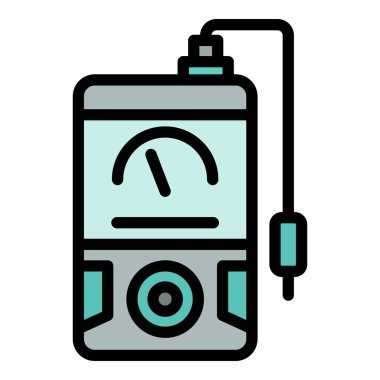 Bilim ph metre simgesi. Beyaz arkaplan rengi üzerinde izole edilmiş web tasarımı için Bilim ph metre vektör simgesi