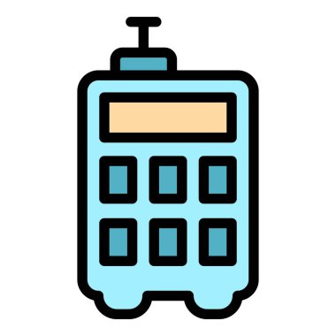 Sanayi lazer ölçer ikonu. Beyaz arkaplan renginde izole edilmiş web tasarımı için sanayi lazer metre vektör simgesi