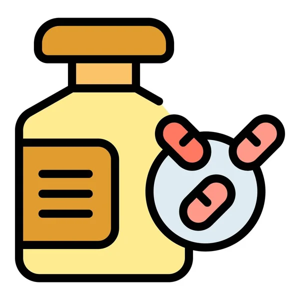 Narcissism Pills Icon Outline Narcissism Pills Vector Icon Web Design — Stock Vector