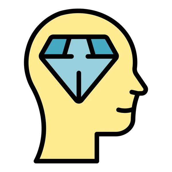 Narcissism Diamant Sinne Ikon Disposition Narcissism Diamant Sinne Vektor Ikon — Stock vektor