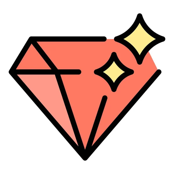 Perfectionisme Diamant Icoon Outline Perfectionisme Diamant Vector Icoon Voor Web — Stockvector