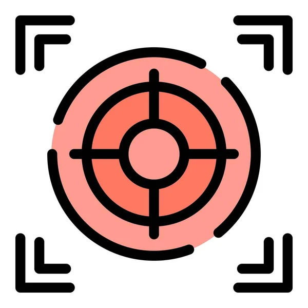 Reationship Target Icon Контур Отношения Целевой Вектор Значок Веб Дизайна — стоковый вектор