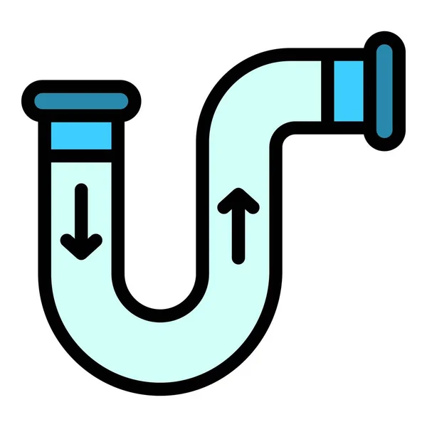 Εικόνα Σωλήνα Νερού Περίγραμμα Σωλήνα Νερού Διάνυσμα Εικονίδιο Για Σχεδιασμό — Διανυσματικό Αρχείο