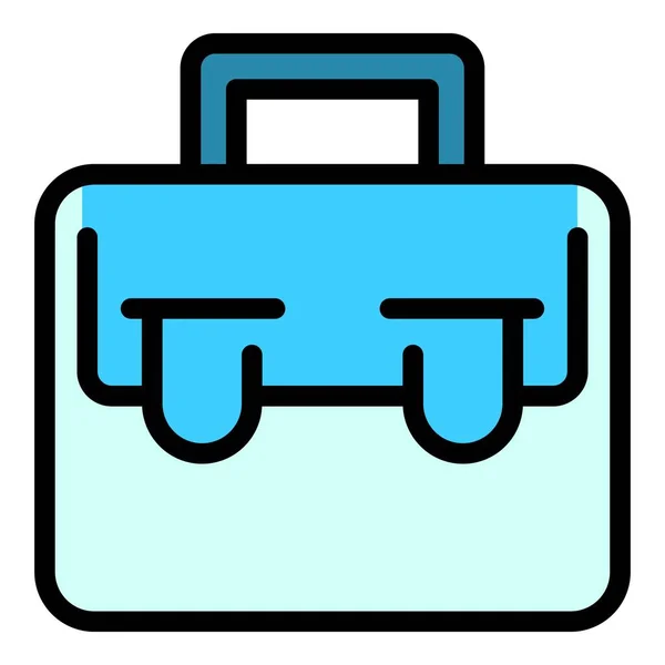 Bőrönd Ikon Javítása Vázlat Javítás Bőrönd Vektor Ikon Web Design — Stock Vector