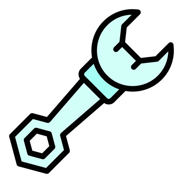 Schraubenschlüssel Reparatur Tool Symbol Umriss Schraubenschlüssel Reparatur Werkzeug Vektor Symbol — Stockvektor
