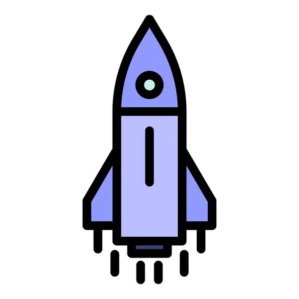 Spacecraft Ship Icon Outline Spacecraft Ship Vector Icon Web Design — Stock Vector
