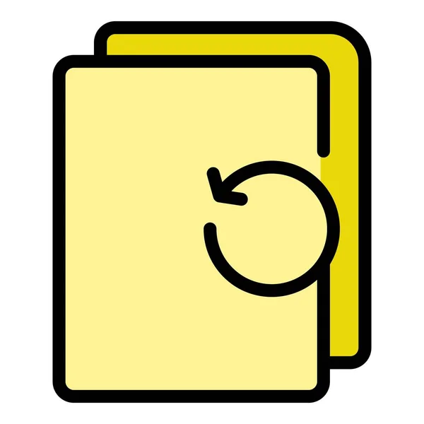 Backup Symbol Für Dateien Gliederung Dateien Backup Vektor Symbol Für — Stockvektor