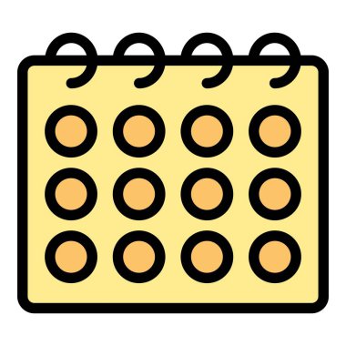 Etkinlik planlama atama simgesi. Beyaz arkaplan rengi üzerinde izole edilmiş web tasarımı için olay planlayıcı atama vektör simgesi