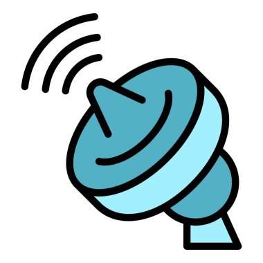 Anten internet simgesi. Beyaz arkaplan rengi üzerinde izole edilmiş web tasarımı için anten internet vektör simgesi