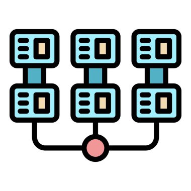 Ağ simgesi. Beyaz arkaplan rengi üzerinde izole edilmiş web tasarımı için Ağ vektör simgesi taslağı