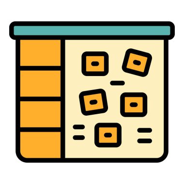 Geç çalışma tahtası simgesi. Beyaz arkaplan rengi üzerinde izole edilmiş web tasarımı için Geç Çalışma Tahtası vektör simgesi