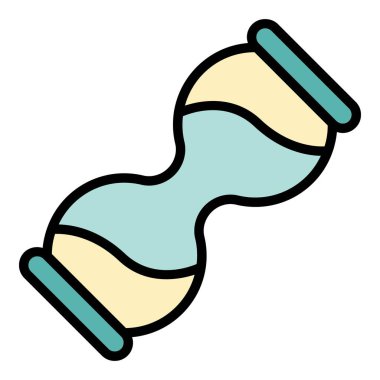 Geç çalışma kum saati ikonu. Beyaz arkaplan renklerinde izole edilmiş web tasarımı için geç çalışma kum saati vektör simgesi