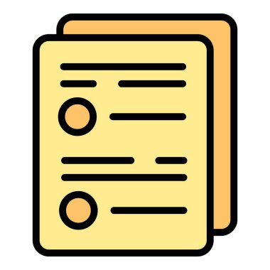 Düzenlenmiş ürünler test simgesi. Beyaz arkaplan rengi üzerinde izole edilmiş web tasarımı için düzenlenmiş ürün test vektör simgesi