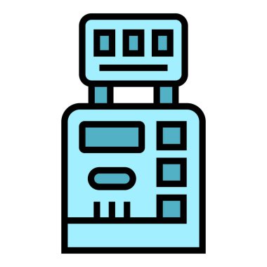 Metro bileti ikonu. Beyaz arkaplan rengi üzerinde izole edilmiş web tasarımı için Metro bileti ekipman vektör simgesi