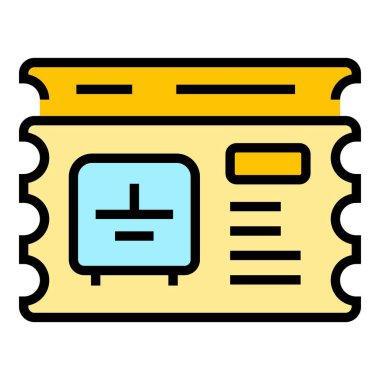 Metro karton bilet ikonu. Beyaz arkaplan rengi üzerinde izole edilmiş web tasarımı için Metro karton bilet vektör simgesi