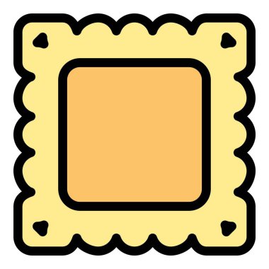 Ravioli gurme ikonu. Beyaz arkaplan renklerinde izole edilmiş web tasarımı için Ravioli gurme vektör simgesi