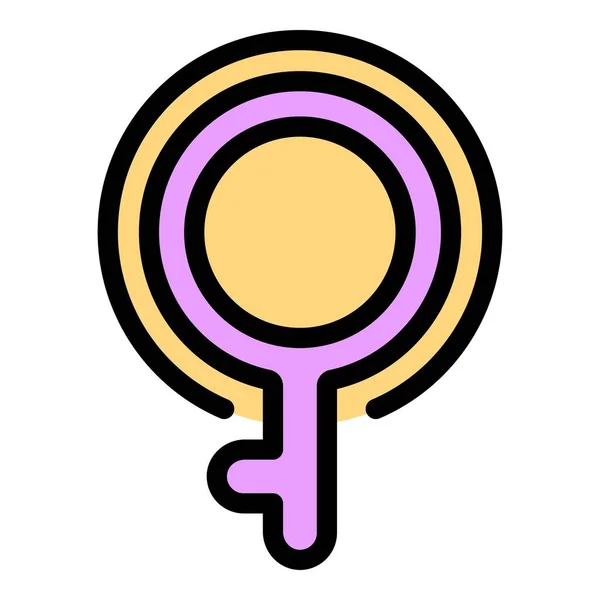 Икона Гомосексуализма Контур Гендерной Идентичности Гей Вектор Значок Веб Дизайна — стоковый вектор