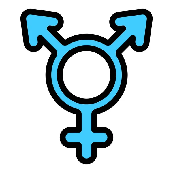 Identité Genre Icône Masculine Aperçu Identité Genre Icône Vectorielle Masculine — Image vectorielle