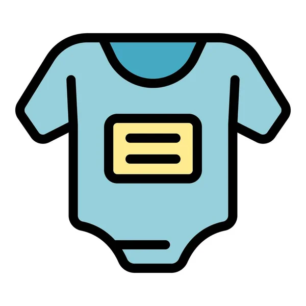 Baby Neue Kleider Ikone Umriss Baby Neue Kleidung Vektor Symbol — Stockvektor