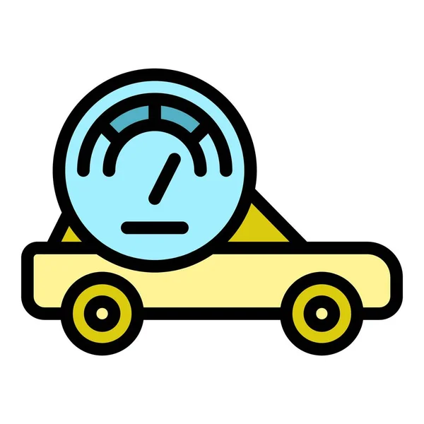 Taximeter App Symbol Umriss Taximeter App Vektor Symbol Für Web — Stockvektor
