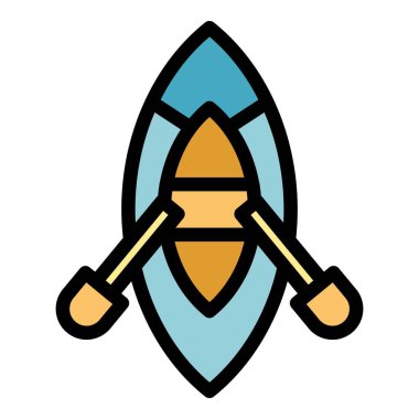 Sefer kano ikonu. Beyaz arkaplan rengi üzerinde izole edilmiş web tasarımı için Expedition kano vektör simgesi