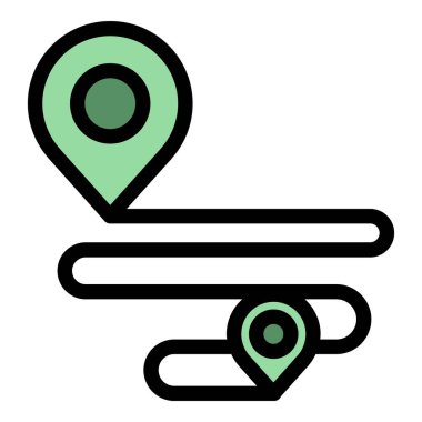 Çalıştırıcı uygulaması rota simgesi çalışıyor. Beyaz arkaplan rengi üzerinde izole edilmiş web tasarımı için ana hatlı çalıştırıcı vektör simgesi çalıştırma uygulaması