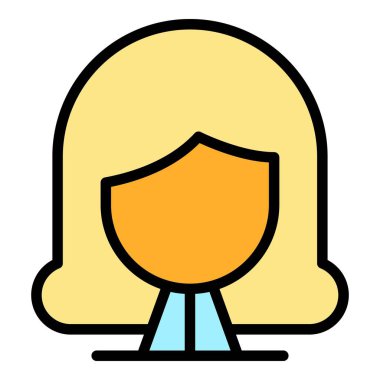 Güzellik peruğu ikonu. Beyaz arkaplan renginde izole edilmiş web tasarımı için Güzellik peruğu vektör simgesi