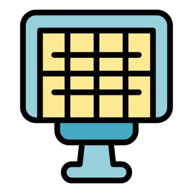 Kamp alanı bbq net simgesi. Beyaz arkaplan rengi üzerinde izole edilmiş web tasarımı için Campsite bbq net vektör simgesi