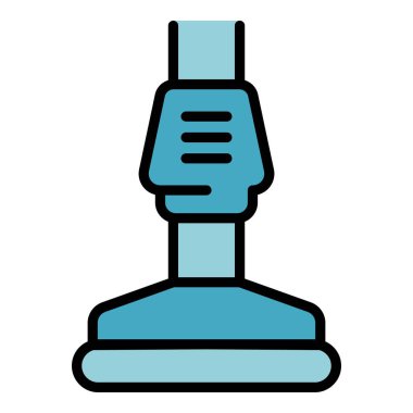 Ev hanımı elektrikli süpürge ikonu. Beyaz arkaplan renklerinde izole edilmiş web tasarımı için Ev hanımı elektrik süpürgesi vektör simgesi