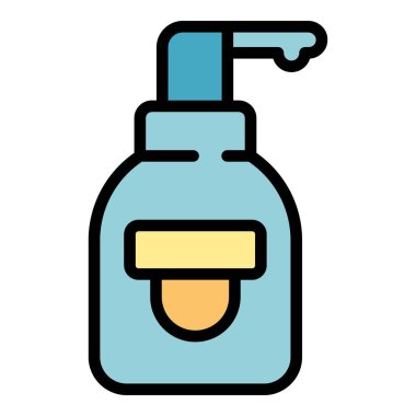 Kore kozmetik parfüm şişesi ikonu. Beyaz arkaplan renklerinde izole edilmiş web tasarımı için Kore kozmetik parfüm şişesi vektör simgesi