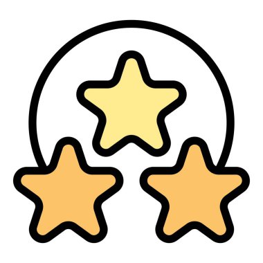 Derecelendirme yöneticisi simge ana hatları vektörü. İş için. Çevrimiçi iş rengi