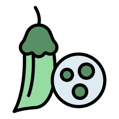 Mercimek ikonu. Beyaz arkaplan rengi üzerinde izole edilmiş web tasarımı için Lentil bezelye vektör simgesi taslağı