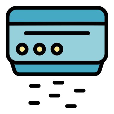 Klima tamir ikonu çalışıyor. Beyaz arkaplan renklerinde izole edilmiş web tasarımı için çalışan ana hatlı klima ikonu