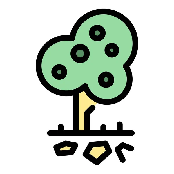Εικονίδιο Οπωροφόρου Δένδρου Εικονίδιο Φορέα Οπωροφόρων Δένδρων Αποστολής Για Σχεδιασμό — Διανυσματικό Αρχείο