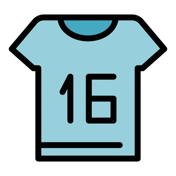 Runner Shirt Ikone Outline Runner Hemdvektorsymbol Für Webdesign Isoliert Auf — Stockvektor