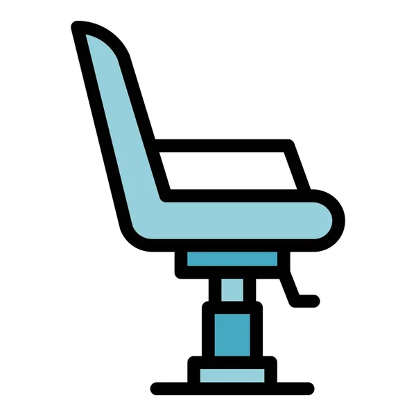 Символ Шезлонга Контур Coiffure Кресло Векторный Значок Веб Дизайна Изолированы — стоковый вектор