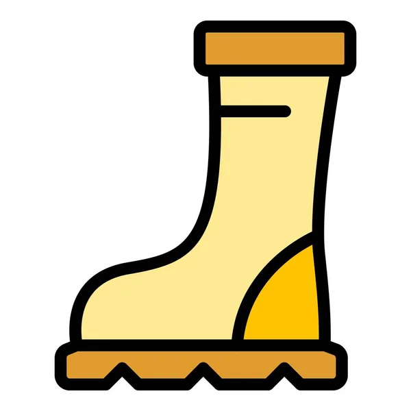 Campsite Boot Icon Outline Campsite Boot Vector Icon Web Design — Stock Vector