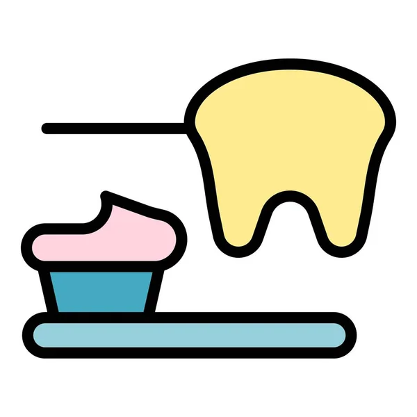 Значок Зубной Пасты Значок Вектора Зубной Пасты Веб Дизайна Выделен — стоковый вектор